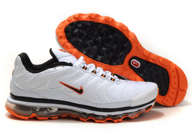 New Men'S Nike Air Max Tn Black/ White/Orangered